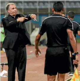  ?? ANDREA DE SILVA/ REUTERS ?? US coach Bruce Arena didn’t have much to smile about in the World Cup qualifying loss to Trinidad and Tobago.