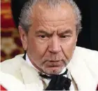  ??  ?? Lord Sugar: 12% attendance