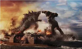  ??  ?? Godzilla vs Kong: ‘It turns out that I apparently miss the sight of a massive gorilla punching a radioactiv­e sea monster right in the middle of its face.’ Photograph: Courtesy of Warner