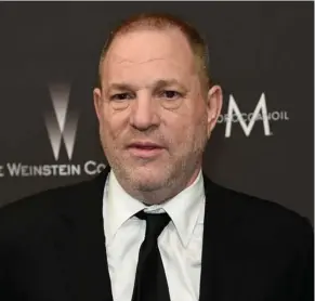  ?? (Photo by Chris Pizzello, Invision, AP, File) ?? In this Jan. 8, 2017, file photo, Harvey Weinstein arrives at The Weinstein Company and Netflix Golden Globes afterparty in Beverly Hills, Calif. Weinstein is accused by dozens of women of sexual harassment or assault. He was fired by The Weinstein...