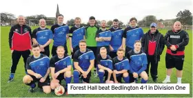  ??  ?? Forest Hall beat Bedlington 4-1 in Division One