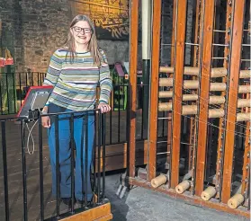  ?? ?? Heritage director Gill Poulter; dress up time at Verdant Works and, below, the interior today and the building in 1991.