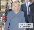  ??  ?? The Duchess of Cornwall