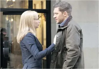  ?? SONY PICTURES ?? Four-time Oscar nominee Michelle Williams, left, stars with Tom Hardy in the big-budget Venom.