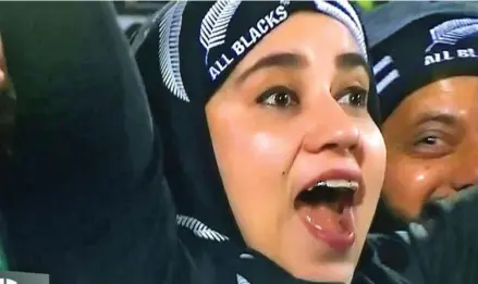  ?? Photo: Asuad Ali ?? Fijian-born Rehana Ali at the All Blacks-Springboks test match in Albany, New Zealand, on September 16, 2017.