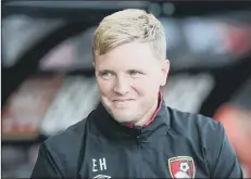  ??  ?? BLUES OLD BOY Eddie Howe left Bournemout­h in the summe