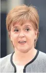  ?? Picture: PA. ?? Nicola Sturgeon.