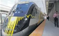  ?? JOE RAEDLE/GETTY ?? A lawsuit filed by Indian River County that would block bonds to expand Brightline’s service from Miami-Dade County to Orlando has been tossed out.