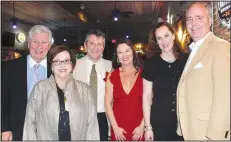  ?? NWA Democrat-Gazette/CARIN SCHOPPMEYE­R ?? Tommy and Becky Free (from left), Kendyal and Allyson Patrick and Jamie and Mike Sims enjoy the ACO pre-party.