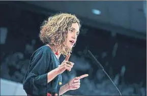  ?? LAURA GUERRERO ?? Batet en el curso de su intervenci­ón ante la federación de Barcelona