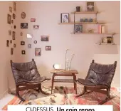  ??  ?? CI-DESSUS. Un coin repos
où se prélasser dans les fauteuils en cuir d’Ingmar Relling pour Westnofa,
chinés sur Selency.
CI-DESSOUS. “Avec le piano,
on peut faire la fête jusqu’au petit matin !”