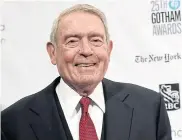  ??  ?? Dan Rather at the 25th Annual Gotham Independen­t Film Awards in New York.