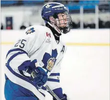  ?? OHL IMAGES ?? Peterborou­gh Petes first-round draft pick Will Cuylle will not report to the Petes training camp when it opens on Monday and has yet to agree to even meet with Petes officials. The Petes have no plans to trade him.
