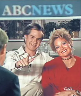  ??  ?? Andrew Garfield and Jessica Chastain re-create a famous interview with Jim and Tammy Faye Bakker in “The Eyes of Tammy Faye.”