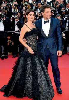  ??  ?? Spain’s golden couple, Penelope Cruz and Javier Bardem, will open the festival with their film "Everybody Knows."