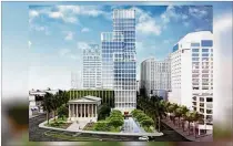  ?? CONTRIBUTE­D ?? Proponents of the project heaped praise on the One Flagler proposal for the jobs it would bring. But opponents lambasted the project as a violation of a 1996 voter referendum meant to limit high-rises.