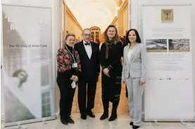  ?? ?? Dr Sarah Azzopardi-Ljubibrati­c, executive secretary Tayar Foundation for Jewish Heritage in Malta, Julius Nehorai, chair, Tayar Foundation for Jewish Heritage in Malta; Amanda Holmes, Board member, The Melita Foundation and Prof. Tanya Sammut Bonnici, chair, The Melita Foundation