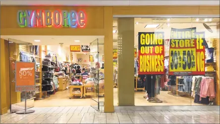  ?? Matthew Brown / Hearst Connecticu­t Media ?? Gymboree will soon close its doors at the downtown Stamford Town Center mall.