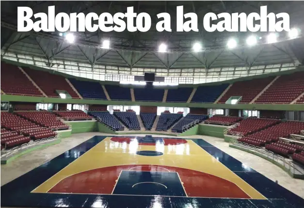  ?? FOTO FUENTE EXTERNA | DISEÑO JULIO ANÍBAL RAMÍREZ ?? El Palacio de los Deportes Virgilio Travieso Soto será otra vez el escenario del torneo de baloncesto superior del Distrito Nacional.