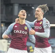  ??  ?? El Ghazi gets Villa’s third