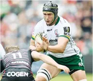  ?? ?? Test centurion: London Irish lock Rob Simmons