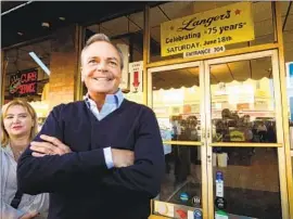  ?? Genaro Molina Los Angeles Times ?? RICK CARUSO, seen outside Langer’s Deli on Nov. 9, spent more than $100 million of his own money to run for mayor for Los Angeles.