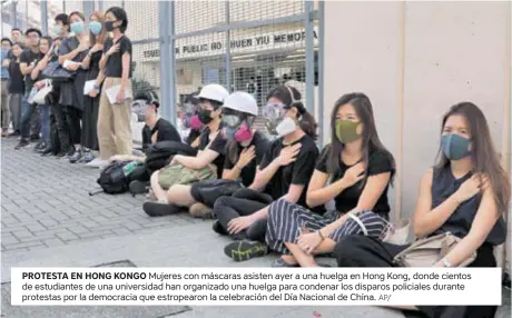  ?? AP/ ?? PROTESTA EN HONG KONGO