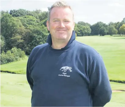  ??  ?? Nigel Colley, course manager at Wilmslow