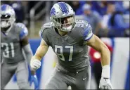  ?? ASSOCIATED PRESS FILE PHOTO ?? Lions defensive end Aidan Hutchinson (97) pursues a play against the Buffalo Bills during last month’s game in Detroit.