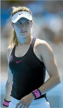  ?? GETTY IMAGES ?? Women’s tennis star Eugenie Bouchard has had to deal with death threats and obsessed fans, as well as find her top form on court.