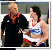  ?? PA ?? Hard task master: coach Sutton with Great Britain’s Victoria Pendleton at London 2012