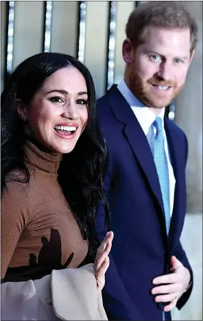  ??  ?? CLASH POINT: Meghan was a vocal Trump critic before marrying Harry