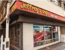  ?? ?? Jeffrey’s Toy will permanentl­y close Feb 10 after four generation­s of family management.
