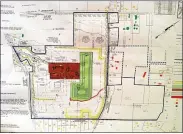  ??  ?? the site plan for two of the four gibraltar rock parcels.