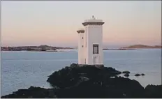  ??  ?? Carraig Fhada lighthouse was built in memory of Lady Eleanor Campbell.