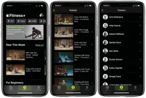  ??  ?? Once you’re signed up, you’ll see the Apple Fitness+ workouts.