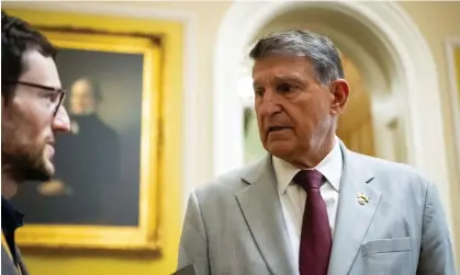  ?? Photograph: Graeme Sloan/EPA ?? Joe Manchin, 75, from West Virginia, is facing re-election next year.