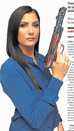  ?? (WOM) ?? Arma en mano. Dana Loesch cultiva una imagen de dura.