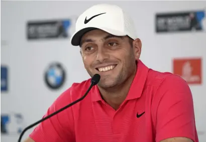  ?? Photo by Juidin Bernarrd ?? Italy’s Francesco Molinari addresses the media at the Jumeirah Golf Estates in Dubai on Wednesday. —