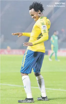  ?? Picture: Backpagepi­x ?? PERCY TAU