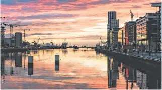  ??  ?? Opportunit­y: A view down the River Liffey towards Dublin Port. Access to internatio­nal markets will be key after Brexit.