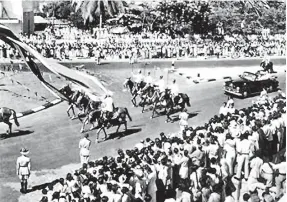  ?? ?? When hopes were high: The Independen­ce ceremonies in 1948