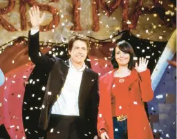  ?? UNIVERSAL STUDIOS ?? Hugh Grant and Martine McCutcheon in Richard Curtis’“Love Actually.”