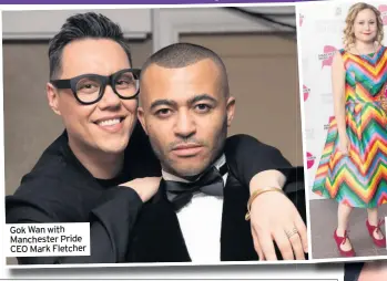  ??  ?? Gok Wan with Manchester Pride CEO Mark Fletcher