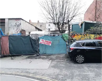  ?? Michael lloyd ?? Picton Lane, where there has been opposition to plans to turn buildings that are currently used as a squat into flats