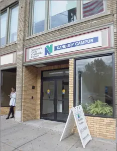  ?? H John Voorhees III / Hearst Connecticu­t Media file photo ?? Naugatuck Valley Community College’s Danbury campus is located on the corner of Main and West streets.