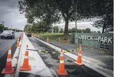  ?? CHRISTEL YARDLEY/WAIKATO TIMES ?? The cycleway didn’t meet Hamilton City Council quality standards and needed to be redone.