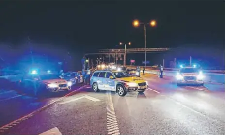  ?? FOTO: POLISEN ?? INSATS. Totalt kontroller­ades 3 672 förare vid insatserna under fredag och lördag natt vid Haga södra, Ålkistan och i Traneberg.