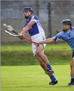  ??  ?? Action from the Barndarrig v Shillelagh Junior C final in 2016.