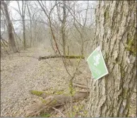  ?? Flip Puttoff/NWA Democrat-Gazette ?? (Left photo) Two miles of trails meander through Flint Creek Headwaters Preserve.